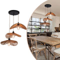 Modern Rattan Pendant Light | Coire 3-Light Hanging Lamp