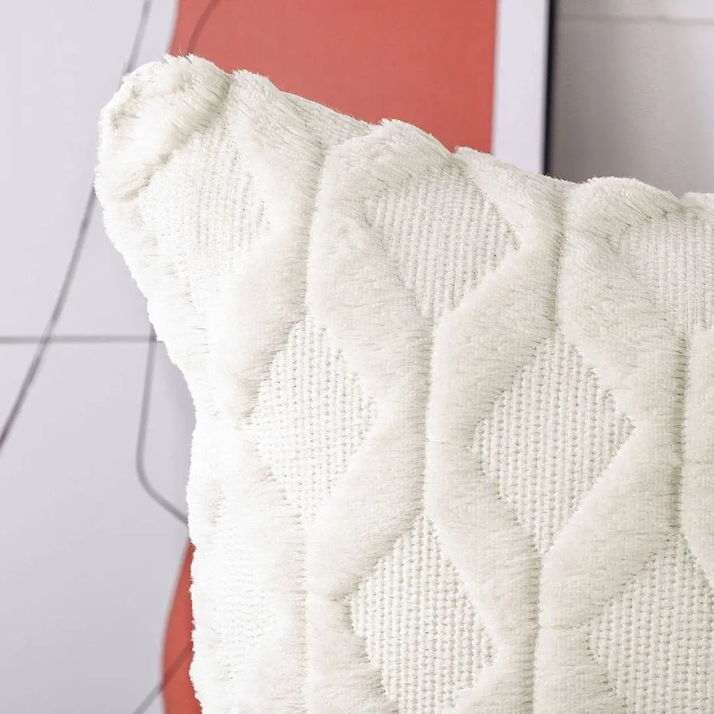 Modern Cushion Cover | Fell Throw Pillow Cover for Living Room