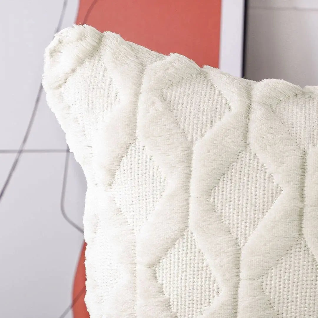 Modern Cushion Cover | Fell Throw Pillow Cover for Living Room