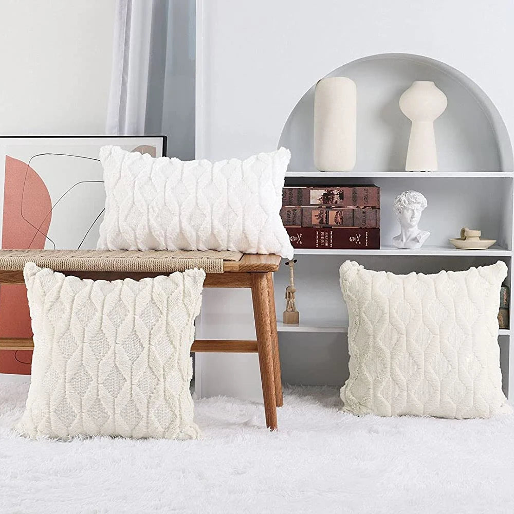 Modern Cushion Cover | Fell Throw Pillow Cover for Living Room