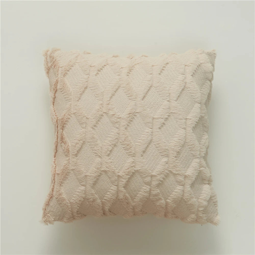 Modern Cushion Cover | Fell Throw Pillow Cover for Living Room