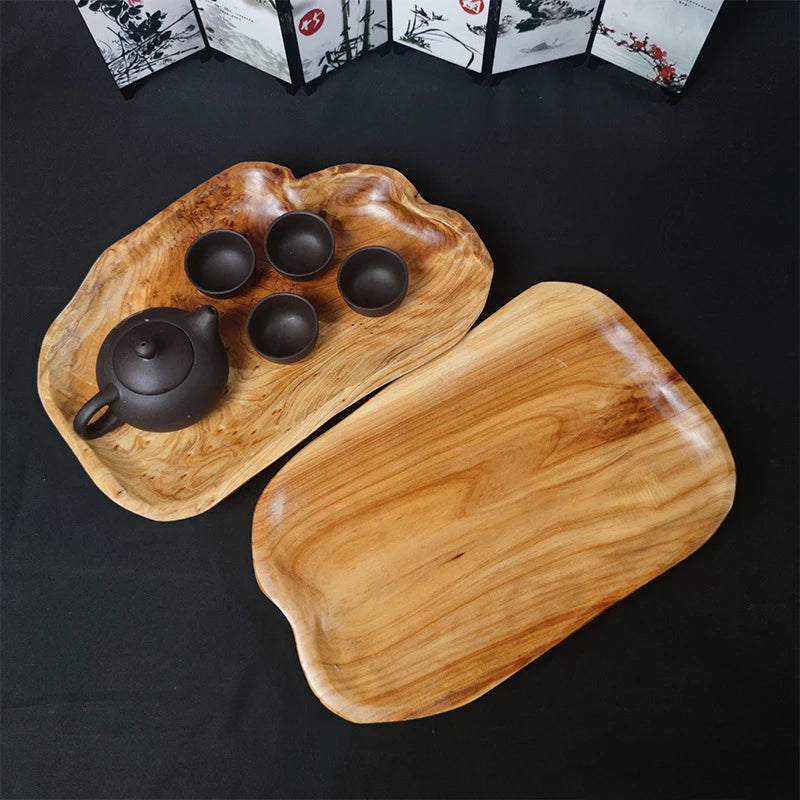 Modern Wood Serving Tray | Braan Decorative Tray for Kitchen