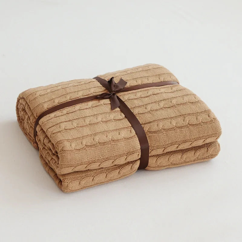 Modern Cotton Blanket | Arden Cozy Throw