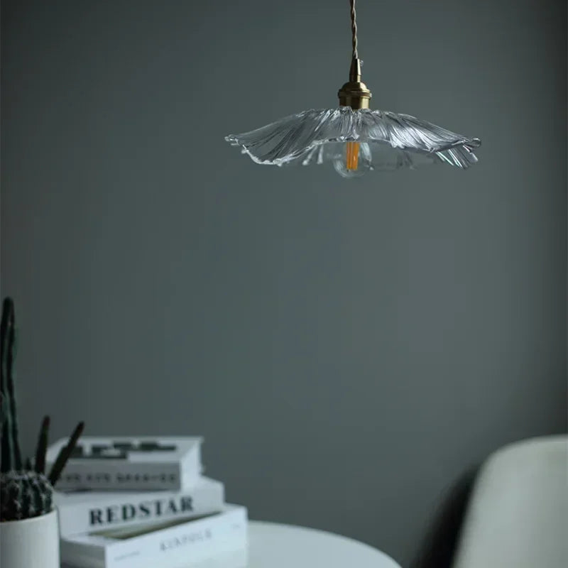 Modern Glass Pendant Light | Kelda Hanging Lamp for Living Room