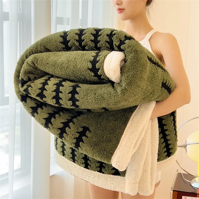 Modern Flannel Blanket | Noup Cozy Throw