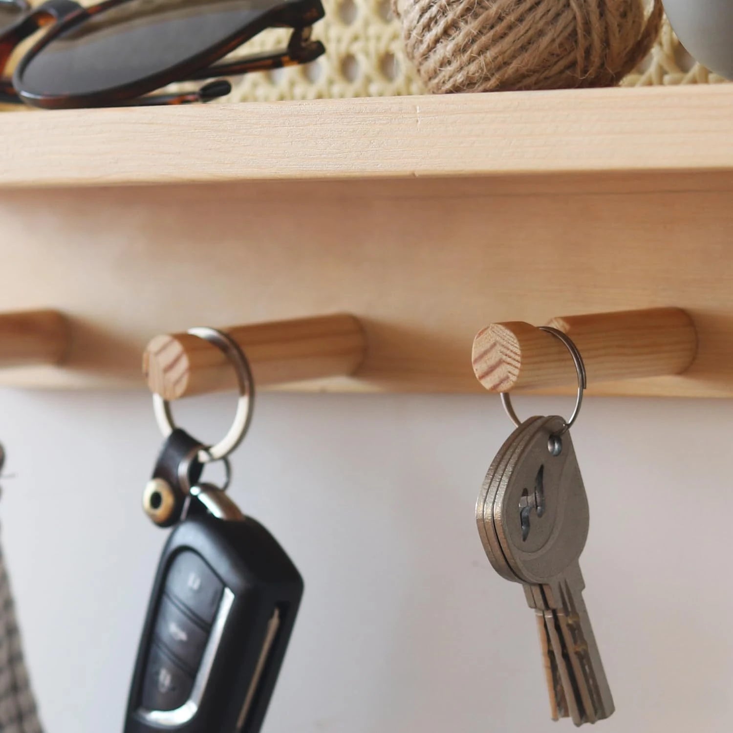 Modern Rattan Wall Key Rack | Holly