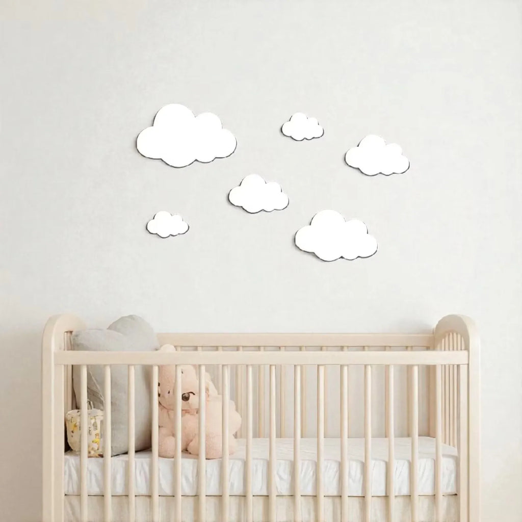 Modern Wood Wall Sign Set | Col Set of 6 for Living Room