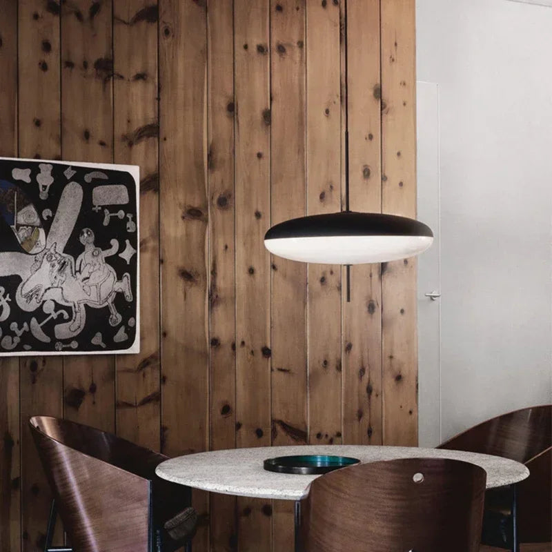 Minimalist Pendant Light | Slate Hanging Lamp for Living Room