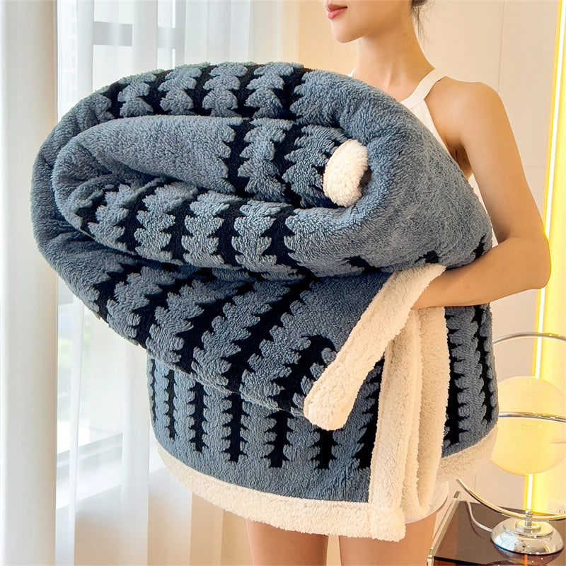 Modern Flannel Blanket | Noup Cozy Throw
