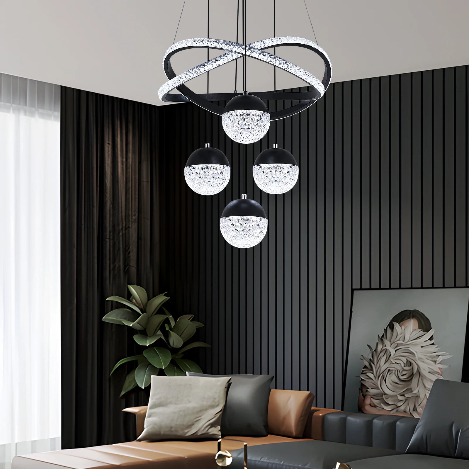 Modern Chandelier | Nab Hanging Ceiling Light for Living Room