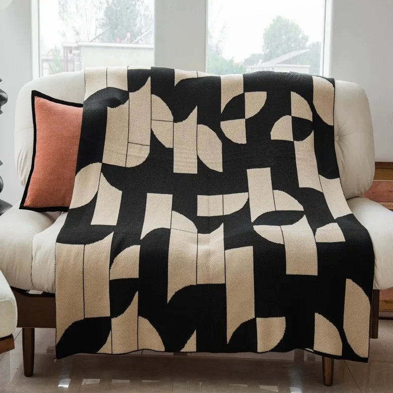 Modern Blanket | Weir Cozy Throw for Office