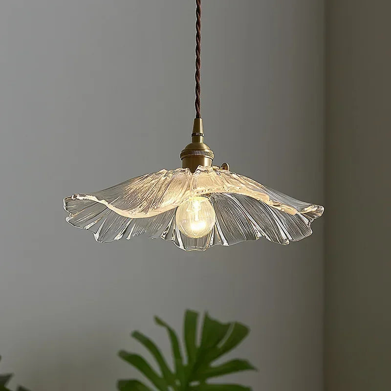 Modern Glass Pendant Light | Kelda Hanging Lamp for Living Room