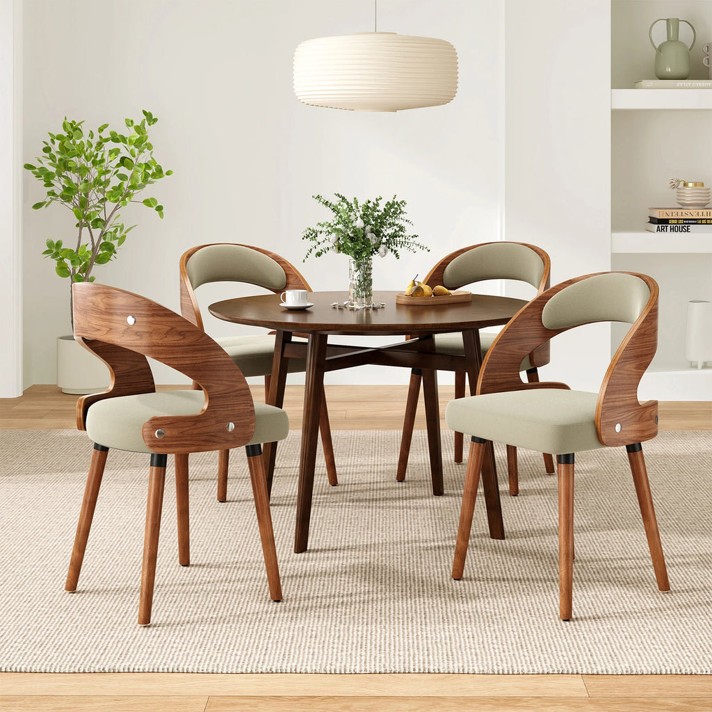 Modern Wood Dining Chairs | Forth Set of 2 for Kitchen