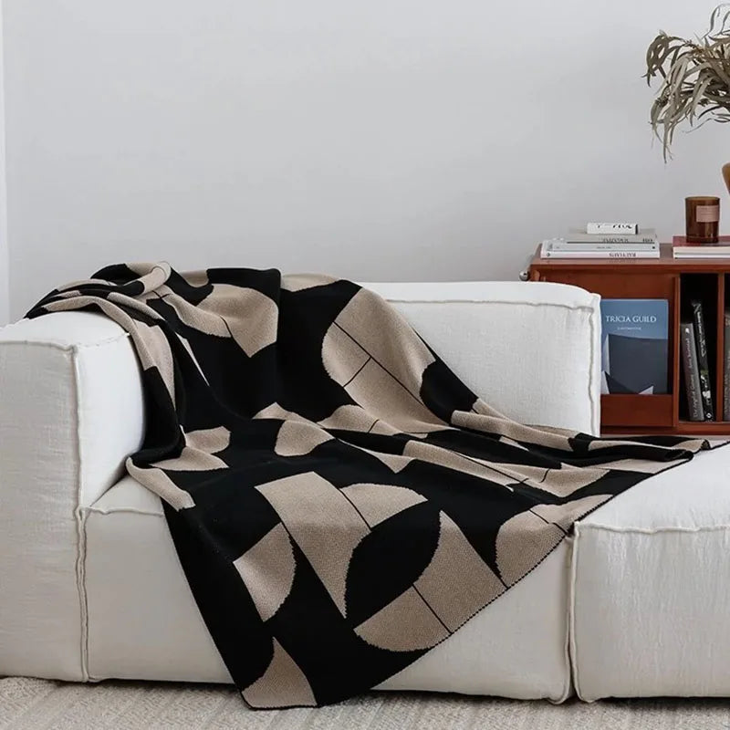 Modern Blanket | Weir Cozy Throw for Office