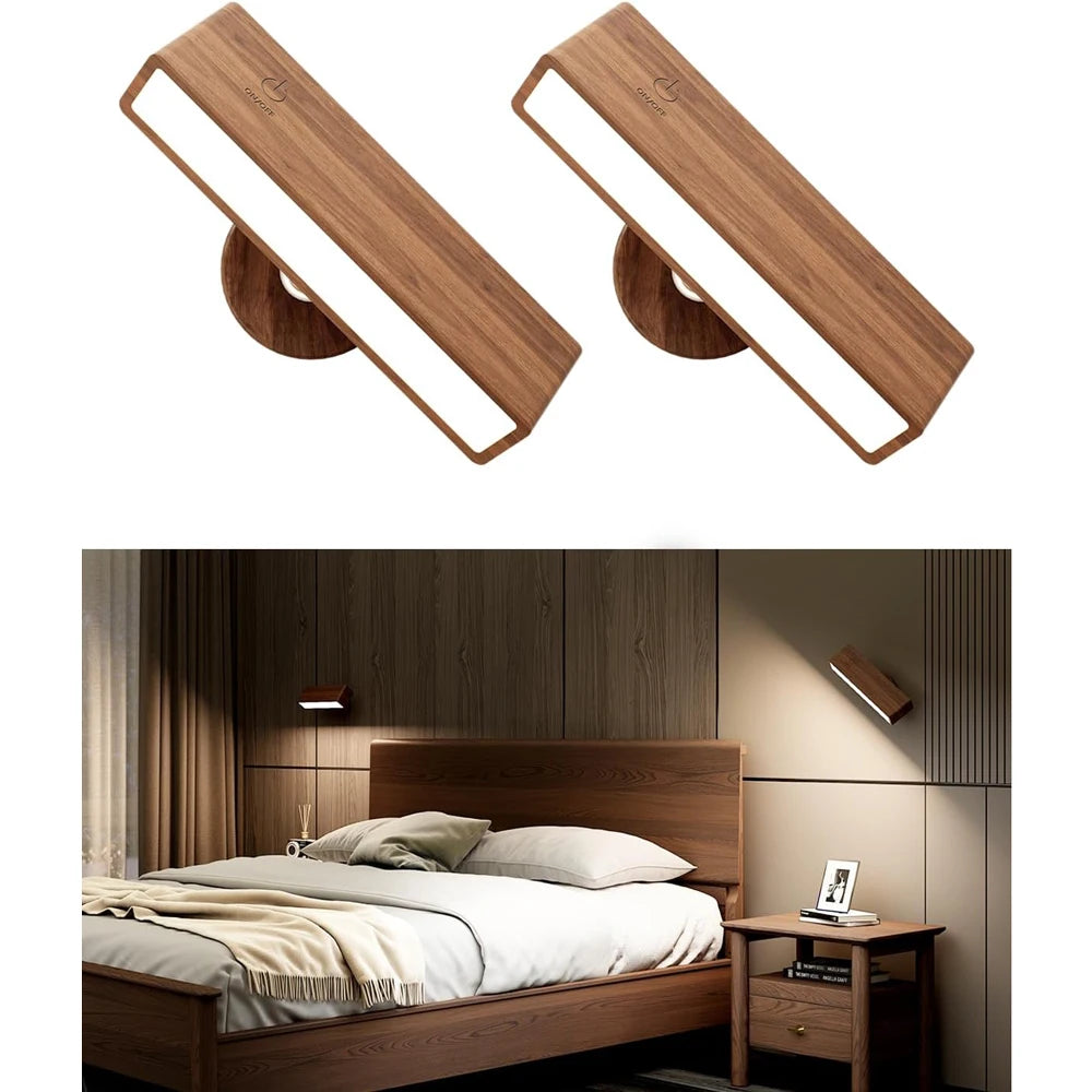 Modern Wood Wall Sconce | Barra Wall Light Fixture for Bedside