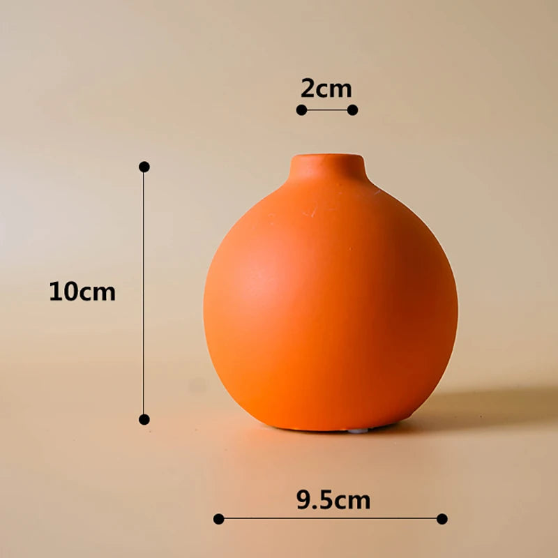 Minimalist Ceramic Plant Pot | Sarsen Planter for Dining Room