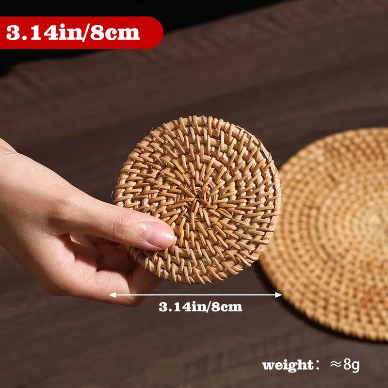 Modern Rattan Placemat | Cobble Set of 6 Table Mat