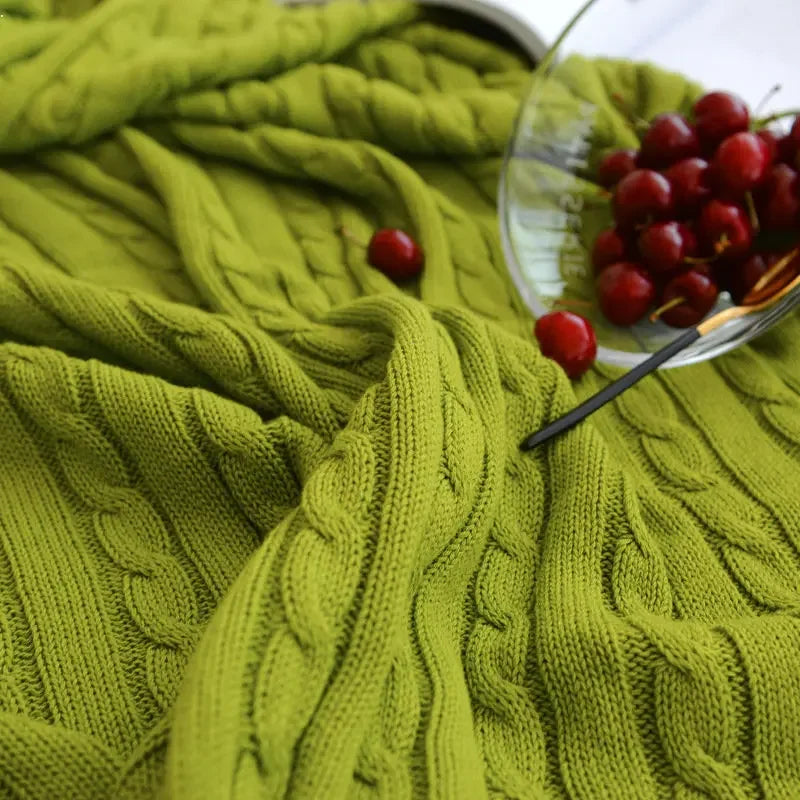 Modern Cotton Blanket | Arden Cozy Throw