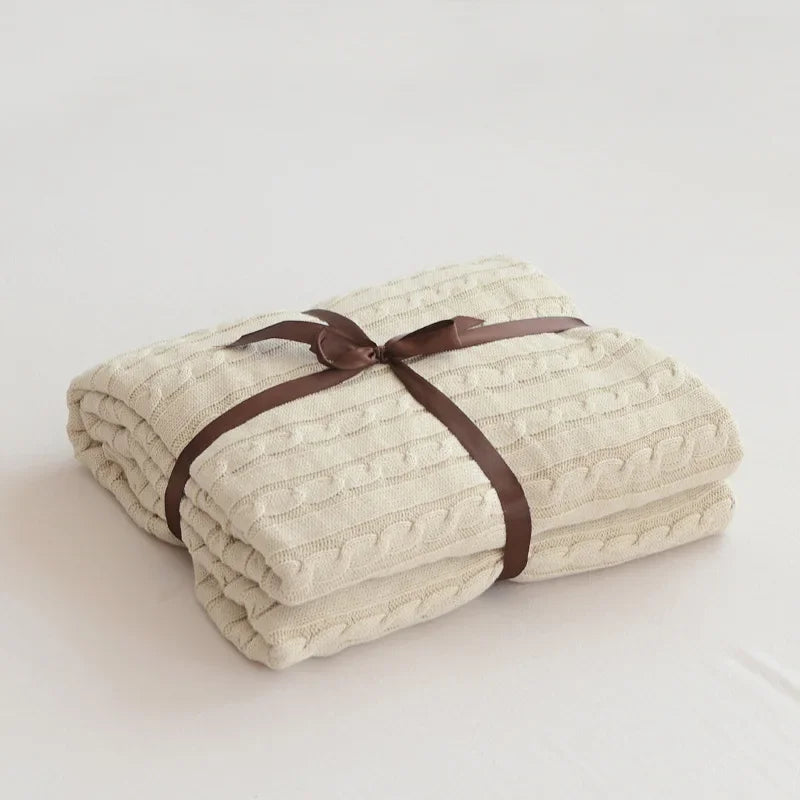 Modern Cotton Blanket | Arden Cozy Throw