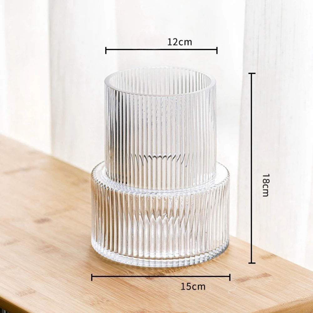 Modern Glass Vase | Stac Flower Vase