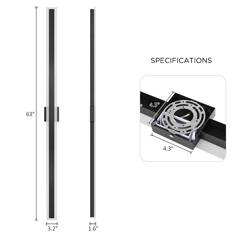 Modern Wall Sconce | Tide Wall Light Fixture for Balcony