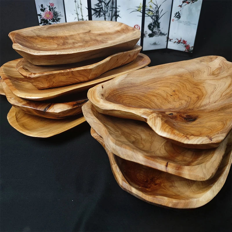 Modern Wood Serving Tray | Braan Decorative Tray for Kitchen