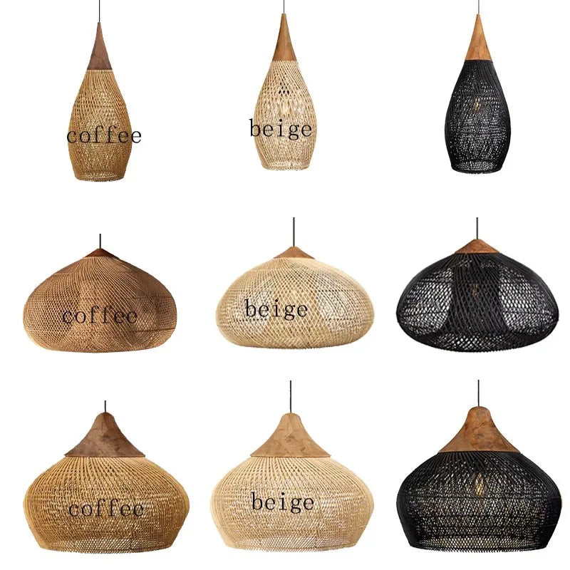 Modern Rattan Pendant Light | Isla Hanging Lamp for Kitchen