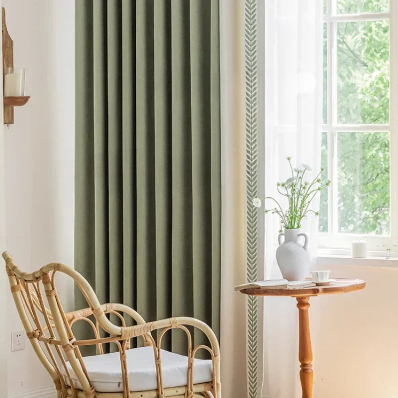 Minimalist Curtains | Ivy Window Drapes for Bedroom