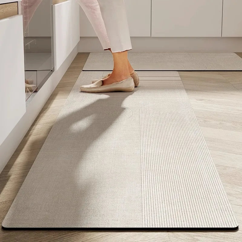 Modern Floor Mat | Ripple Non-Slip Mat for Kitchen