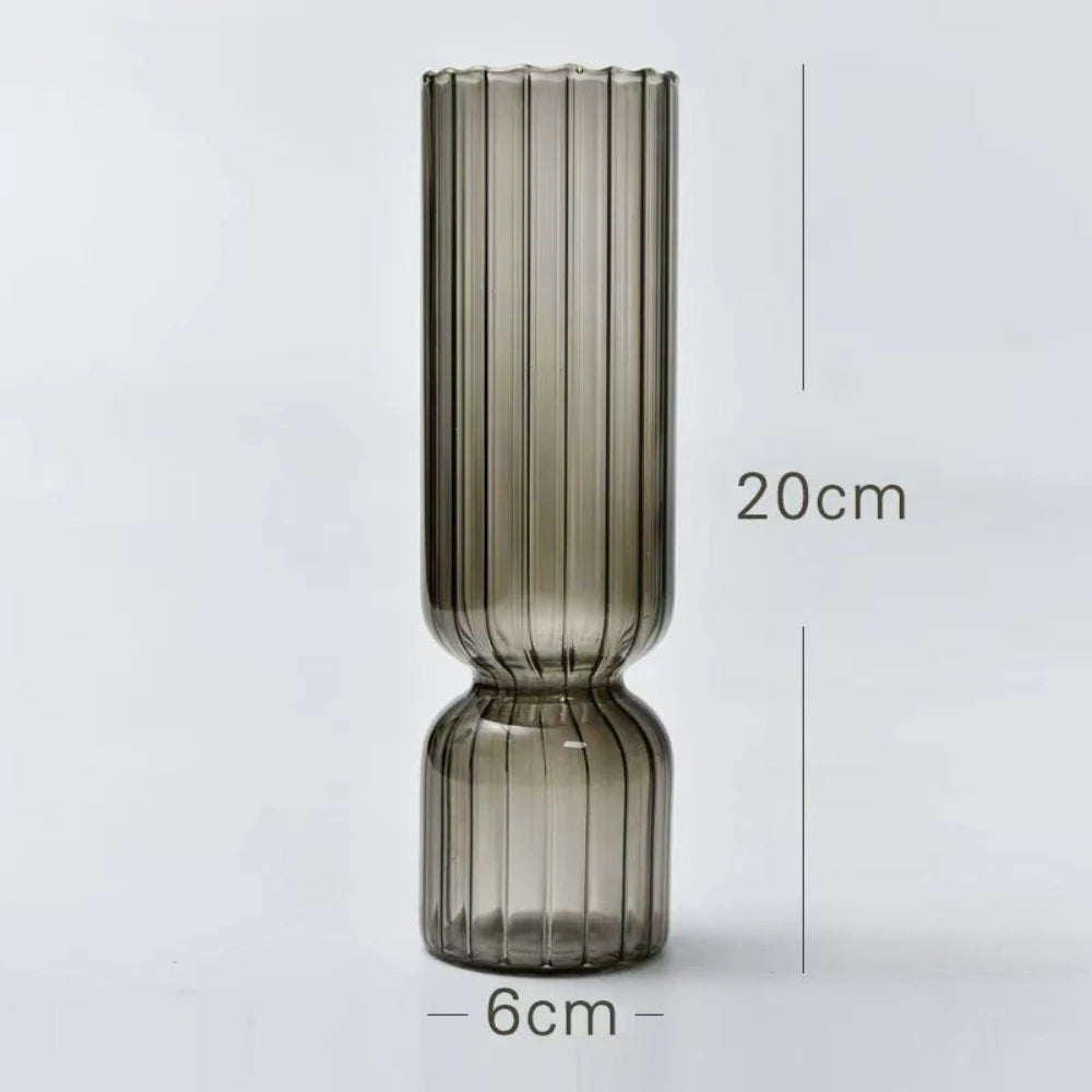 Modern Glass Vase | Scar Flower Vase for Office
