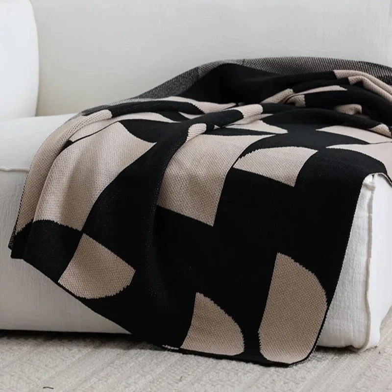 Modern Blanket | Weir Cozy Throw for Office
