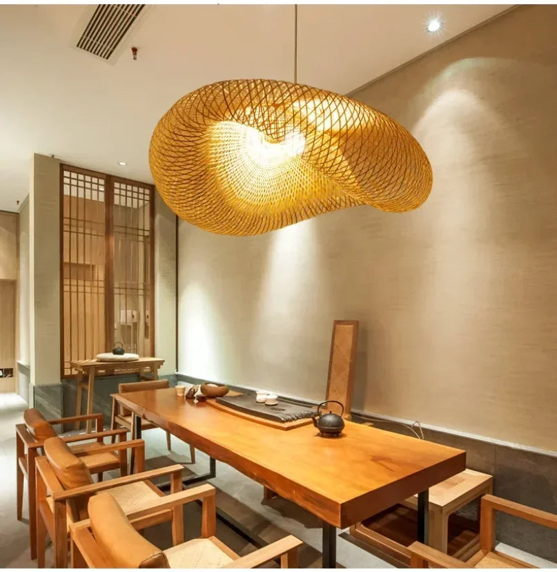 Modern Rattan Chandelier | Harris Hanging Ceiling Light