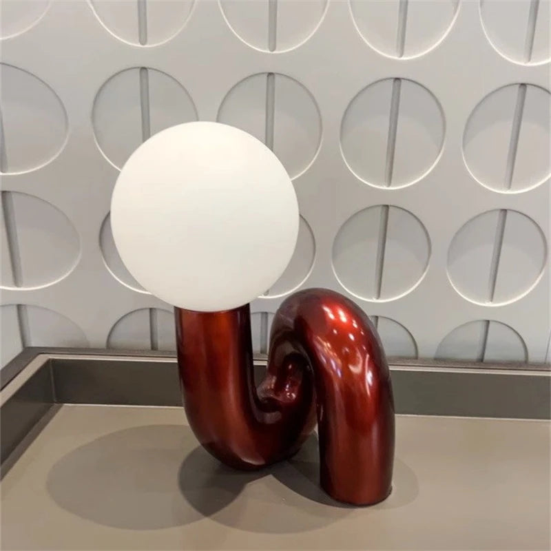 Minimalist Glass Desk Lamp | Squall Reading Light for Bedroom