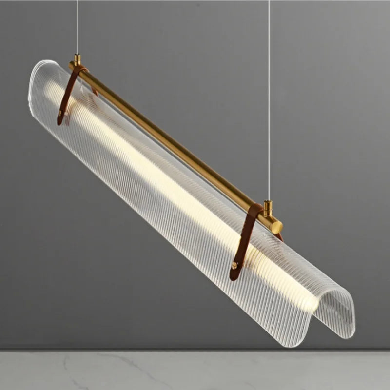 Minimalist Pendant Light | Spring Hanging Lamp for Dining Room