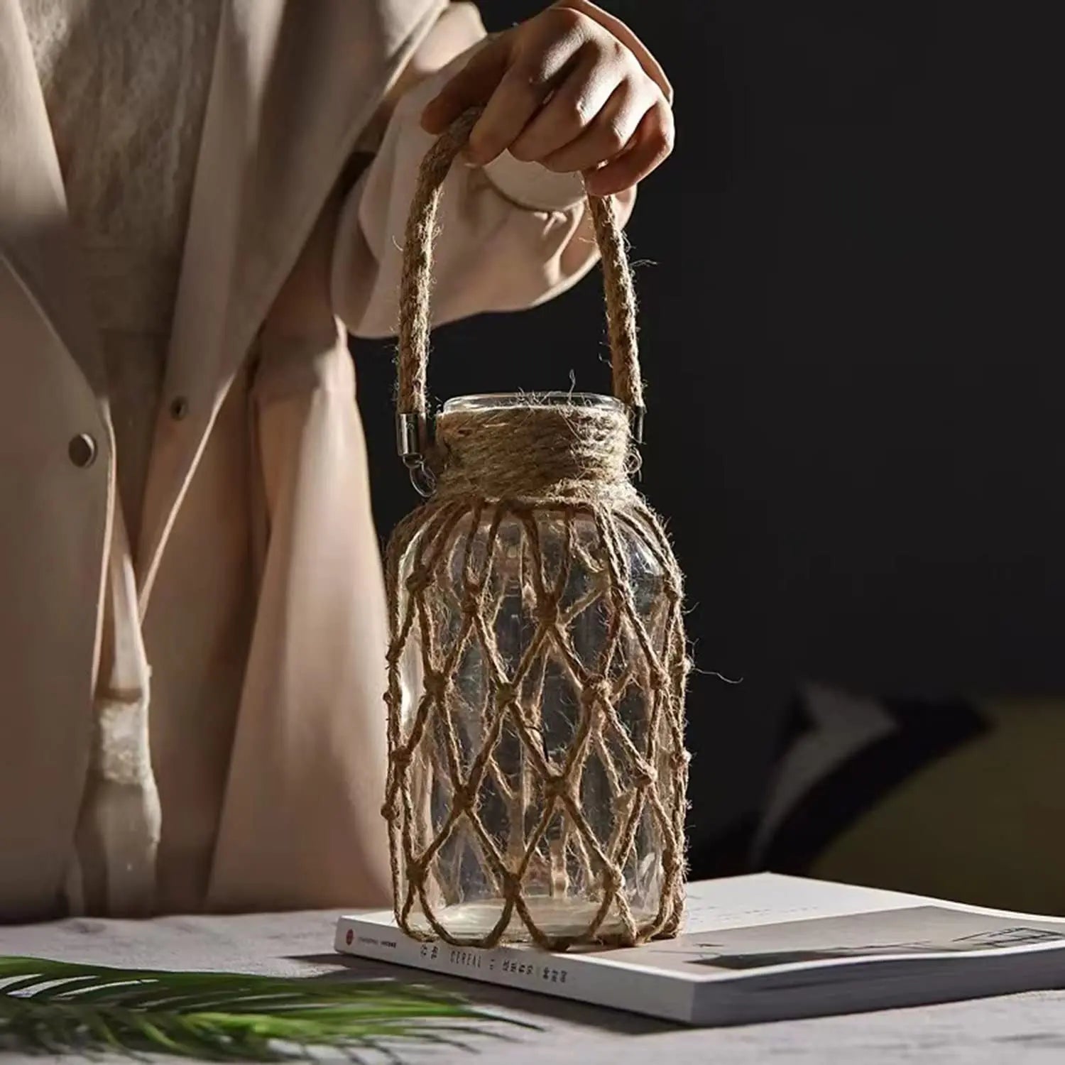 Modern Glass Vase | Grit Flower Vase for Living Room