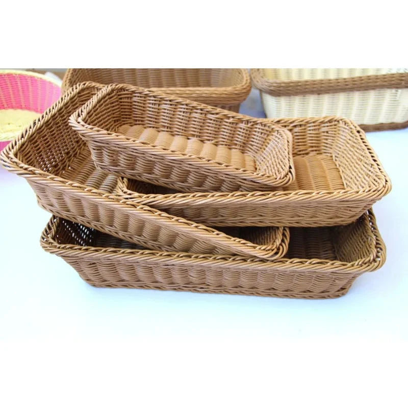 Modern Rattan Basket | Hale Woven Storage for Kitchen