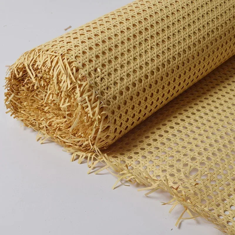 35-50cm Width Webbing Grid Indonesian Plastic Rattan Roll Chinese Repair Tool Material for Chair Cabinet Table Furniture Decor