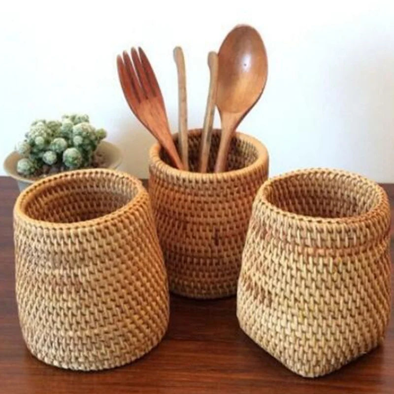 Modern Rattan Basket | Howe Woven Storage