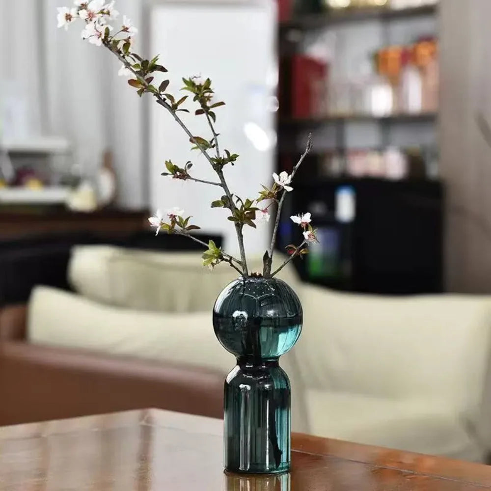 Modern Glass Vase | Scar Flower Vase for Office