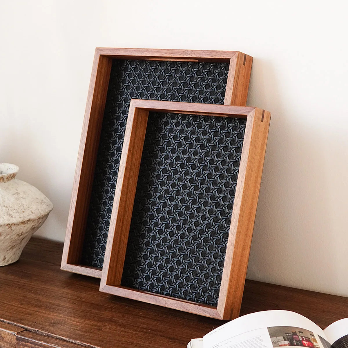 Modern Bamboo Tray | Ash for Living Room