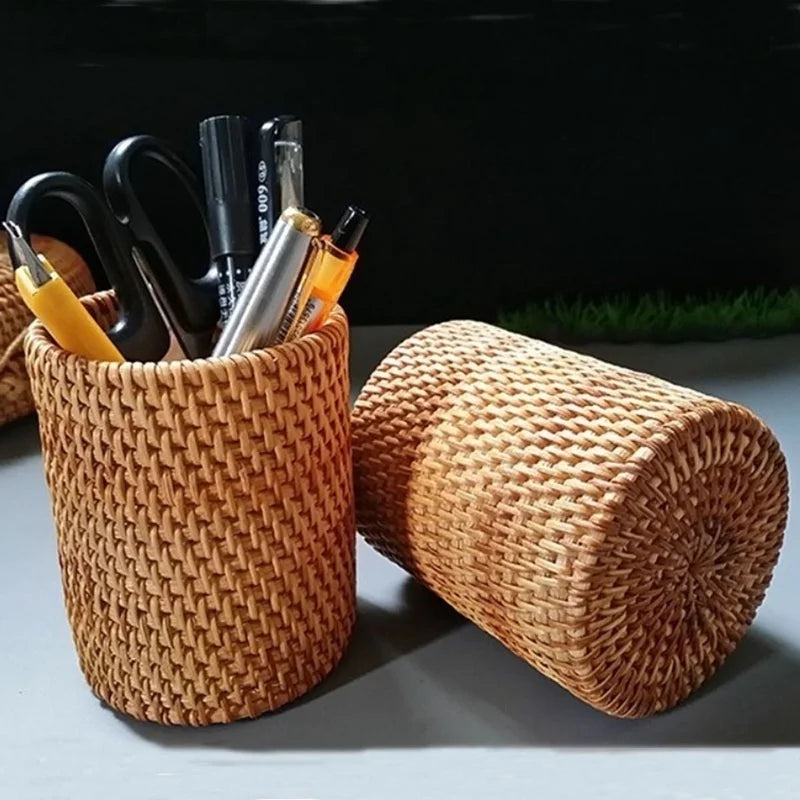 Modern Rattan Basket | Howe Woven Storage
