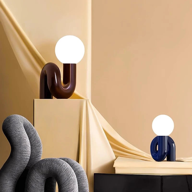 Minimalist Glass Desk Lamp | Squall Reading Light for Bedroom