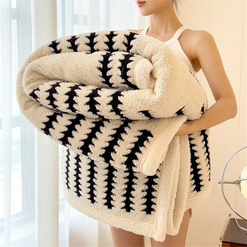 Modern Flannel Blanket | Noup Cozy Throw