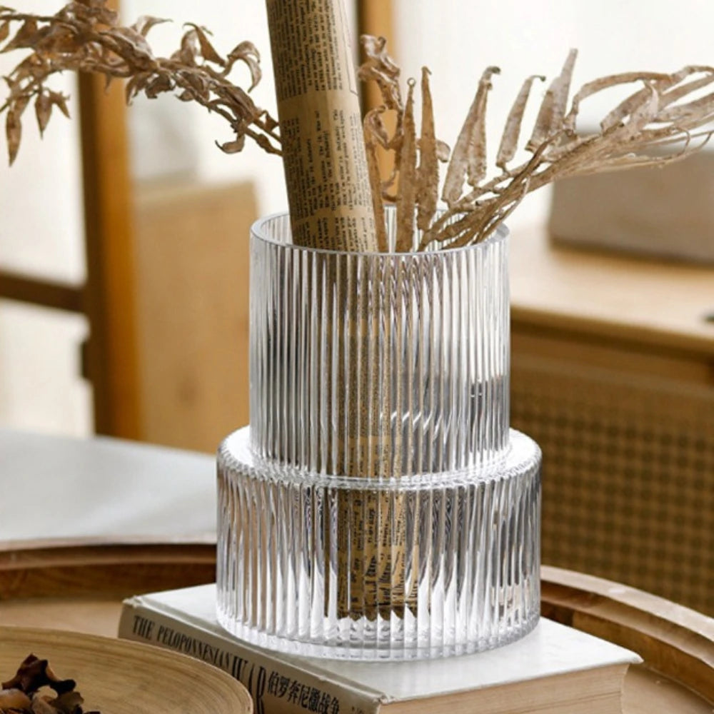 Modern Glass Vase | Stac Flower Vase