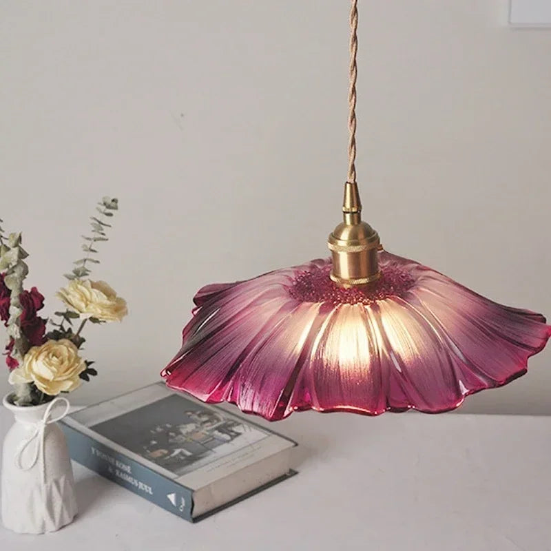 Modern Glass Pendant Light | Kelda Hanging Lamp for Living Room