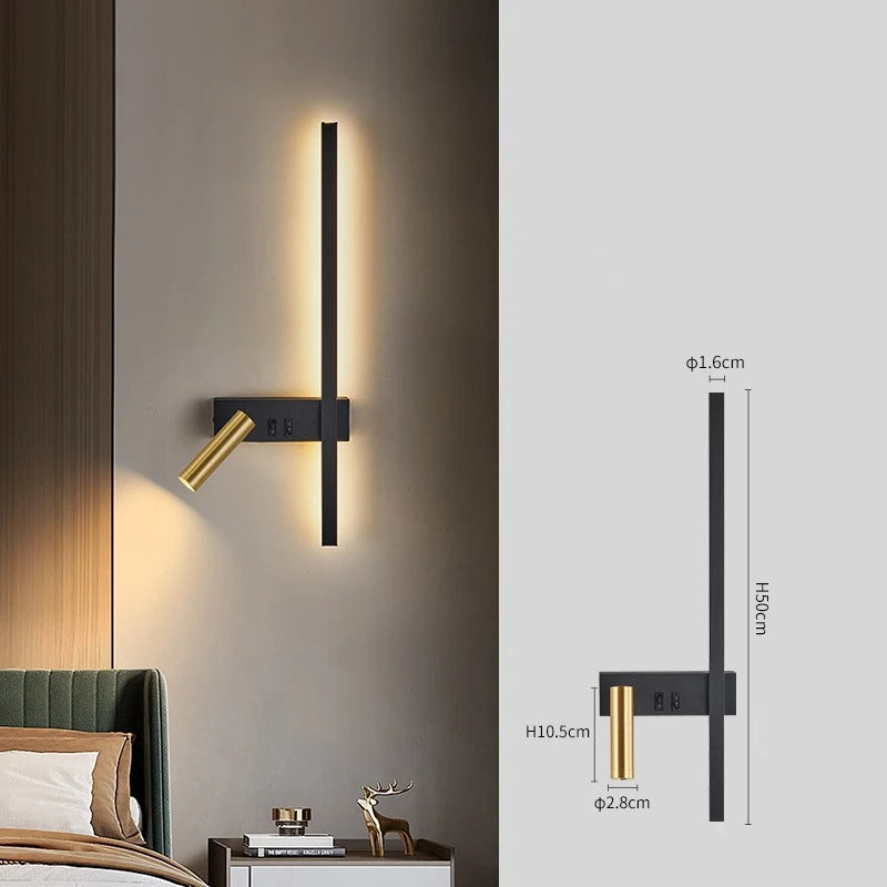 Minimalist Wall Light | Melby Wall Mounted Lamp for Living Room
