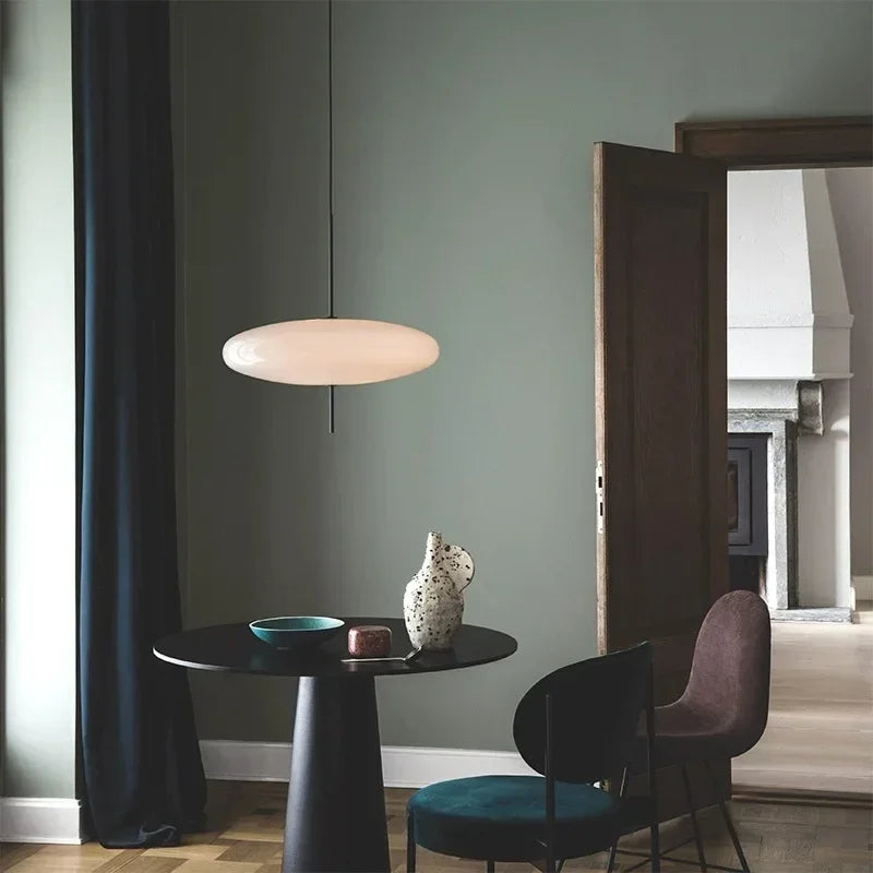 Minimalist Pendant Light | Slate Hanging Lamp for Living Room