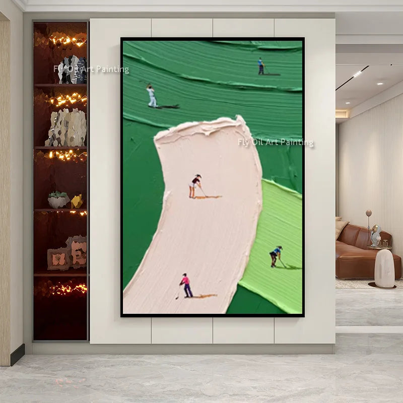 Modern Canvas Wall Decor | Corva Beige