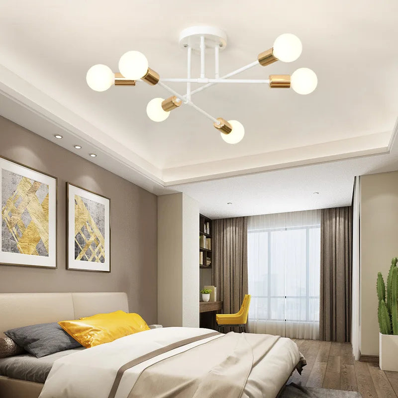 Minimalist Chandelier | Sound Hanging Ceiling Light Black