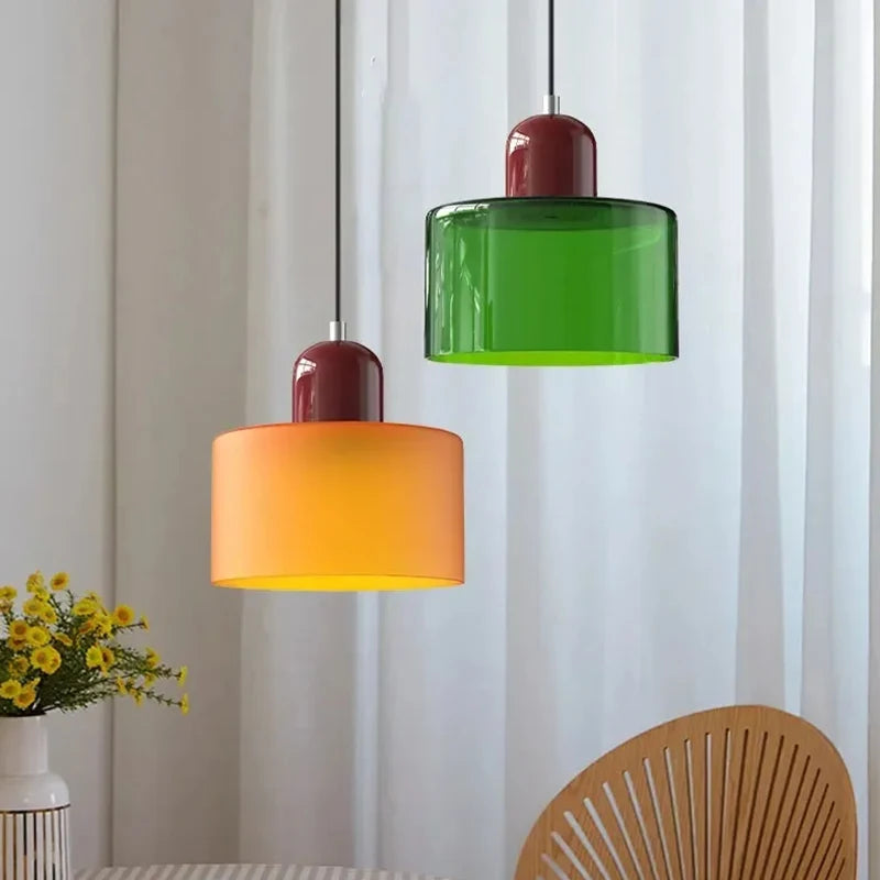 Minimalist Glass Chandelier | Spray Hanging Ceiling Light for Bedroom